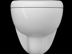 wall hung water closet toilet modeled in 3ds max Modello 3D