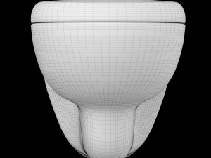 wall hung water closet toilet modeled in 3ds max Modello 3D