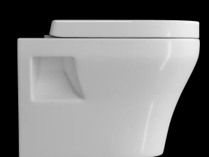 wall hung water closet toilet modeled in 3ds max 3D Model
