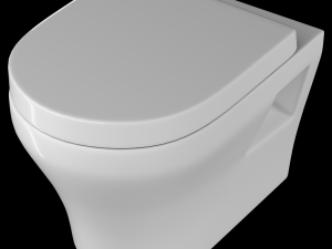 wall hung water closet toilet modeled in 3ds max 3D Модель