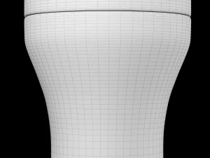 wall hung water closet toilet modeled in 3ds max 3D Model