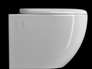 wall hung water closet toilet modeled in 3ds max 3D Модель