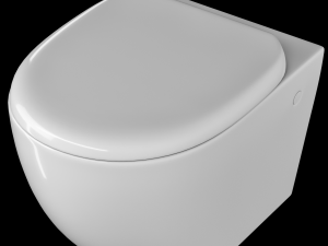 wall hung water closet toilet modeled in 3ds max 3D Модель