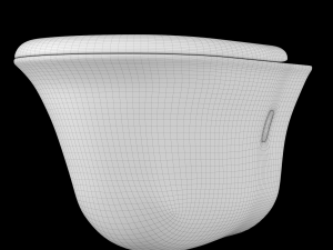 wall hung water closet toilet modeled in 3ds max 3D Модель
