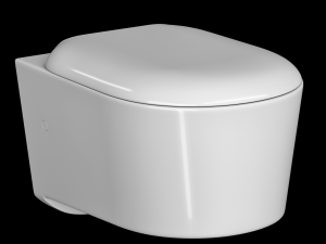wall hung water closet toilet modeled in 3ds max 3D मॉडल