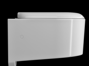 wall hung water closet toilet modeled in 3ds max Model 3D