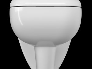 wall hung water closet toilet modeled in 3ds max Model 3D