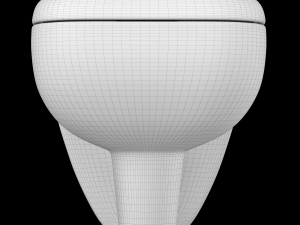 wall hung water closet toilet modeled in 3ds max Model 3D