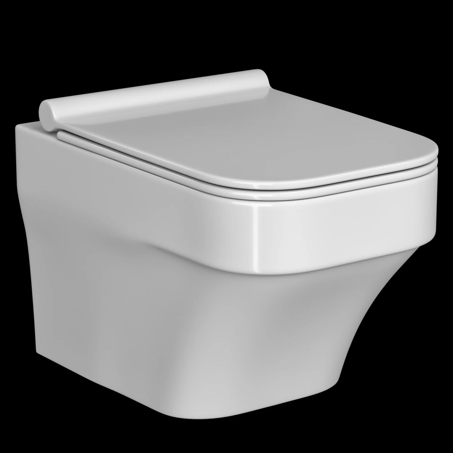 wall hung water closet toilet modeled in 3ds max 3D Model .c4d .max .obj .3ds .fbx .stl .blend 