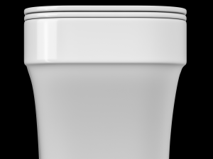wall hung water closet toilet modeled in 3ds max 3D Модель