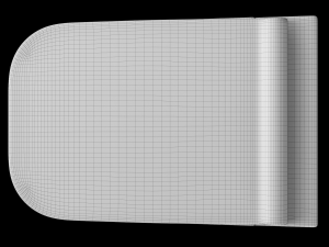 wall hung water closet toilet modeled in 3ds max 3D Модель