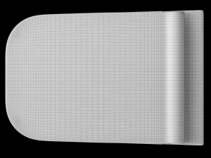 wall hung water closet toilet modeled in 3ds max 3D Model