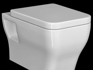 दीवार पर लटका हुआ वॉटर क्लॉज़ेट शौचालय 3डीएस मैक्स में तैयार किया गया है 3D मॉडल