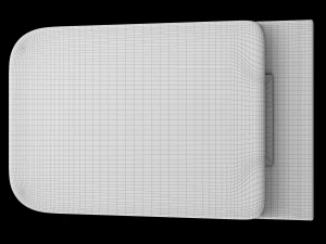 wall hung water closet toilet modeled in 3ds max 3D Model