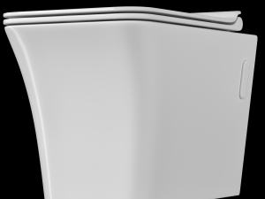 wall hung water closet toilet modeled in 3ds max 3D Модель
