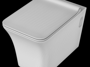 wall hung water closet toilet modeled in 3ds max 3D Модель
