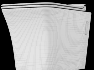 wall hung water closet toilet modeled in 3ds max 3D Модель