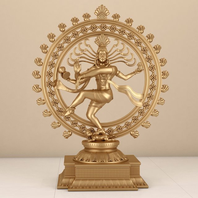 nataraja 3d sculpture 3D Модель .c4d .max .obj .3ds .fbx .stl .blend 