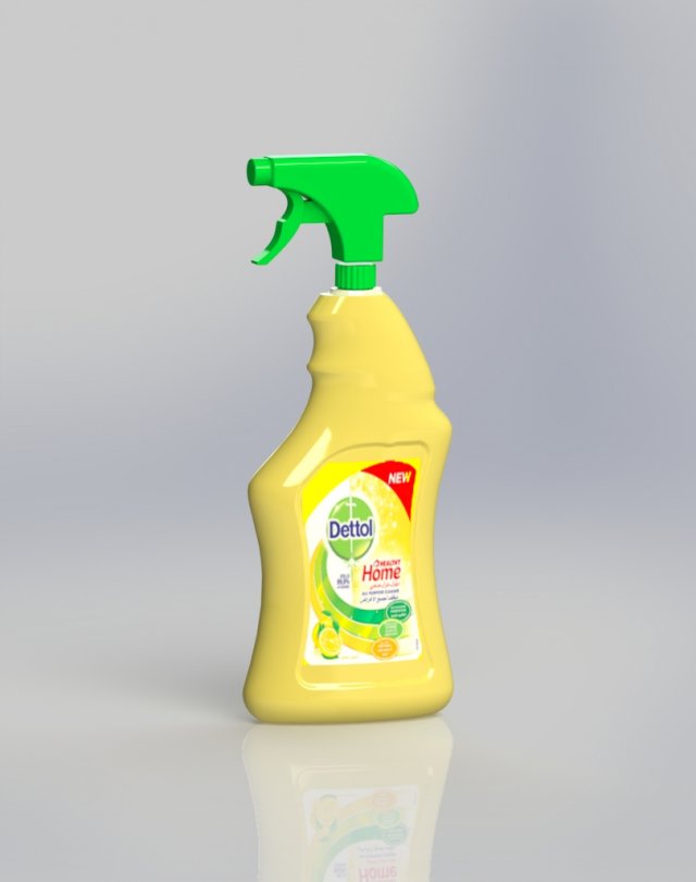 dettol cleaner 3D 模型 .c4d .max .obj .3ds .fbx .stl .blend 