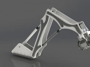 bra&ccedil;o pneum&aacute;tico Modelo 3D