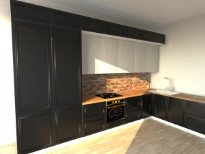 black kitchen 3D Model