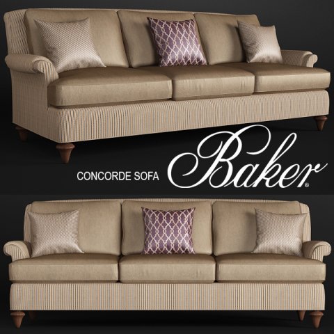 concorde sofa 3D Model .c4d .max .obj .3ds .fbx .stl .blend 