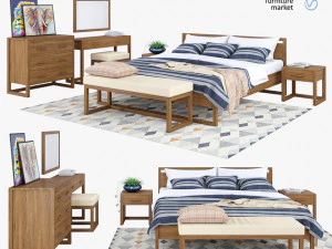 sypialnia Ania Model 3D