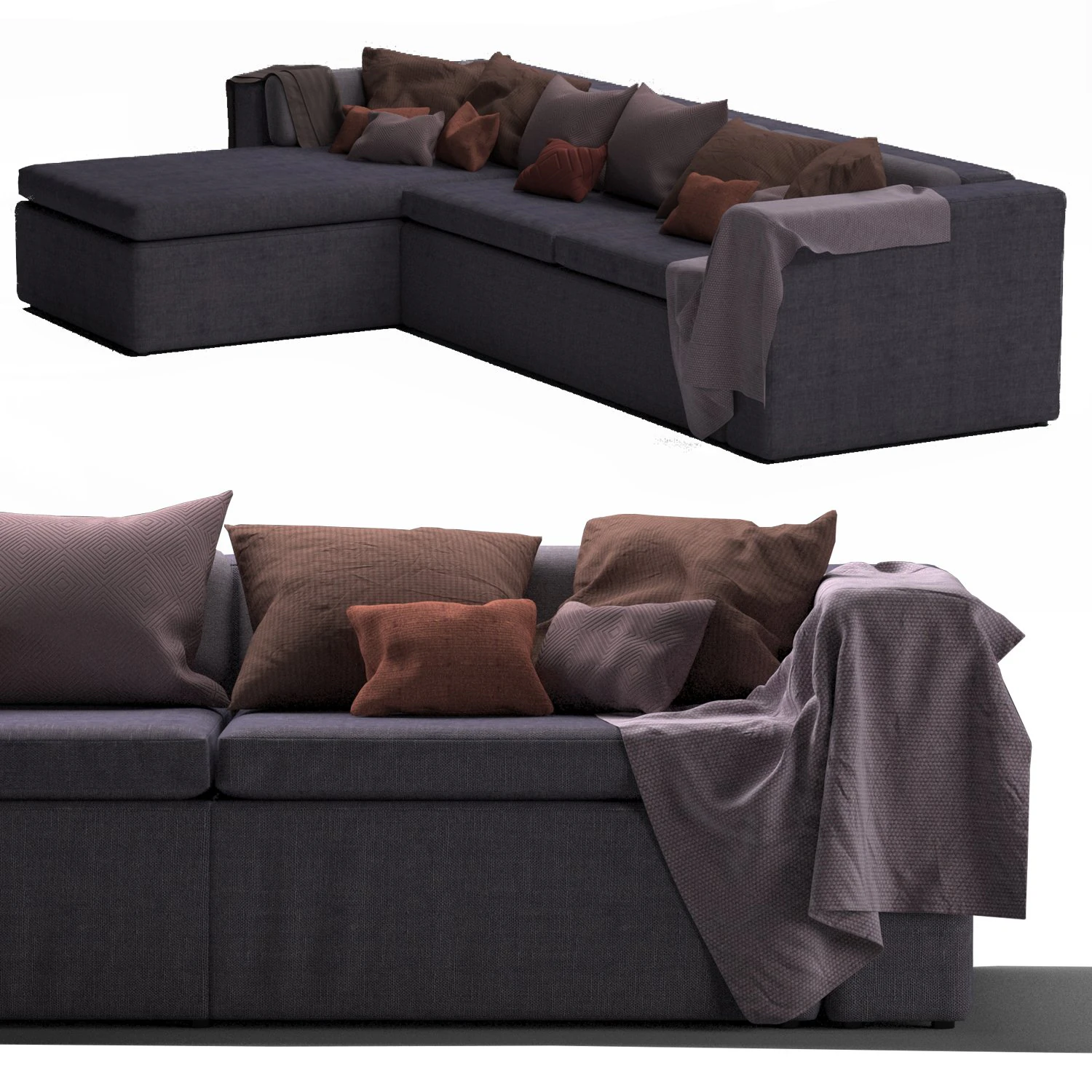 collins sofa 3D Model .c4d .max .obj .3ds .fbx .stl .blend 
