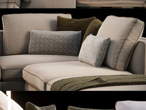 corner sofa set 3D Model