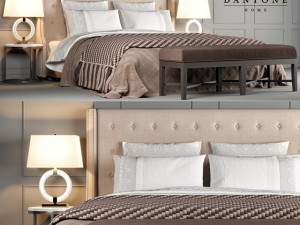 dantone home bed jarrow buttons 3D-Modell