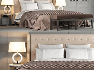 डेंटोन होम बेड जारो बटन 3D मॉडल