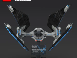 lego sw tie interceptor 3D Model