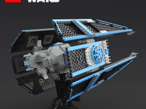 lego sw tie interceptor Model 3D