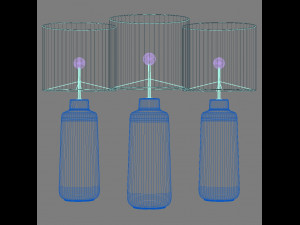bacari large table lamp 3D Model