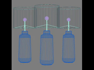 bacari large table lamp 3D Model