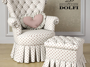 dolfi antony poltrona armchair 3D मॉडल