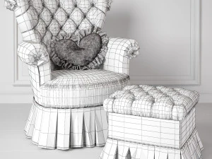 dolfi antony poltrona armchair 3D Model