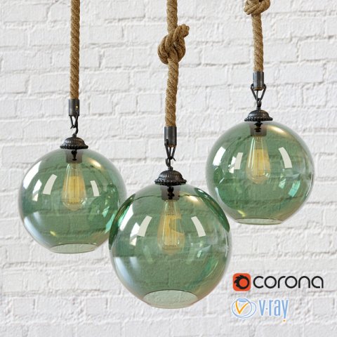 pendant lamp loft country 3D Model .c4d .max .obj .3ds .fbx .stl .blend 