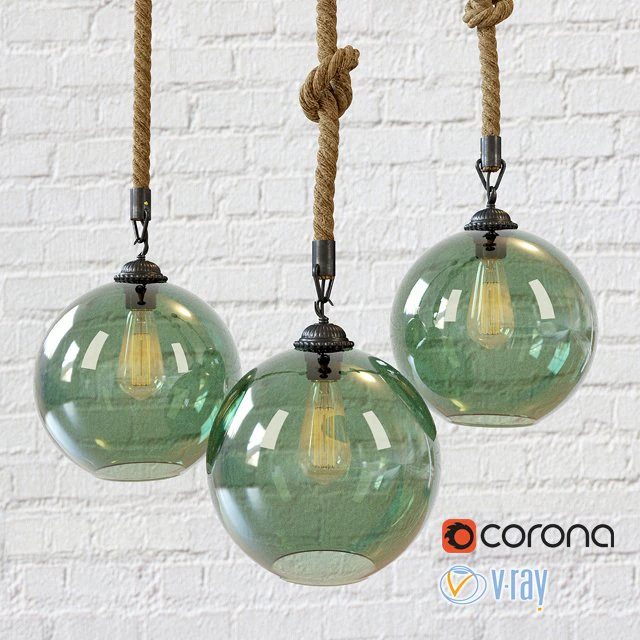pendant lamp loft country 3D Model .c4d .max .obj .3ds .fbx .stl .blend 