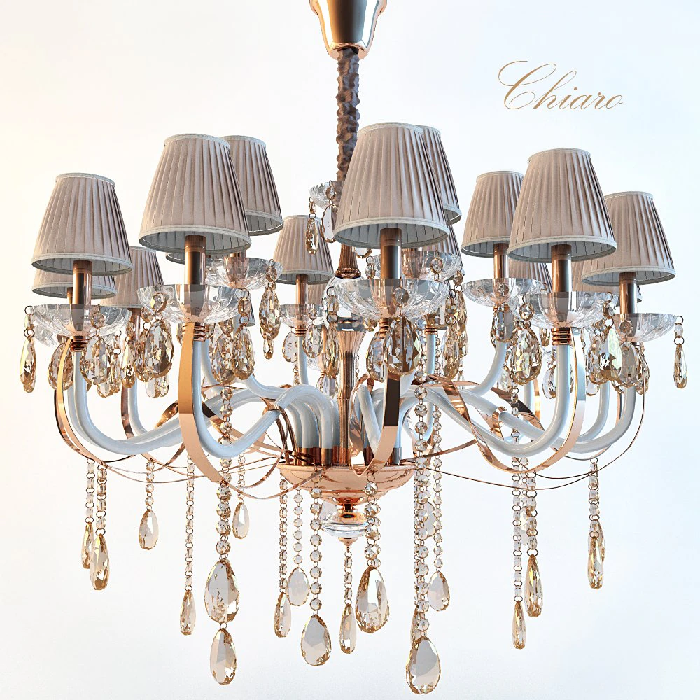 chandelier chiaro daniel 3D Model .c4d .max .obj .3ds .fbx .stl .blend