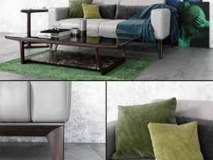 sofa dan meja porada Model 3D