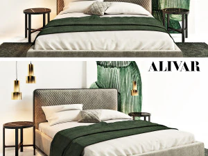 bali bed by alivar 3D Model