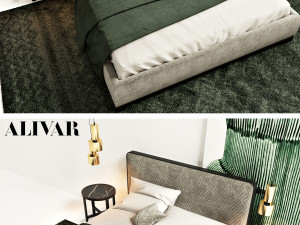 bali bed by alivar 3D Model