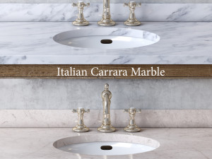 mercantile extra-wide single vanity sink Modello 3D
