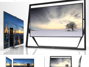 samsung 85 inch uhd tv 3D 模型