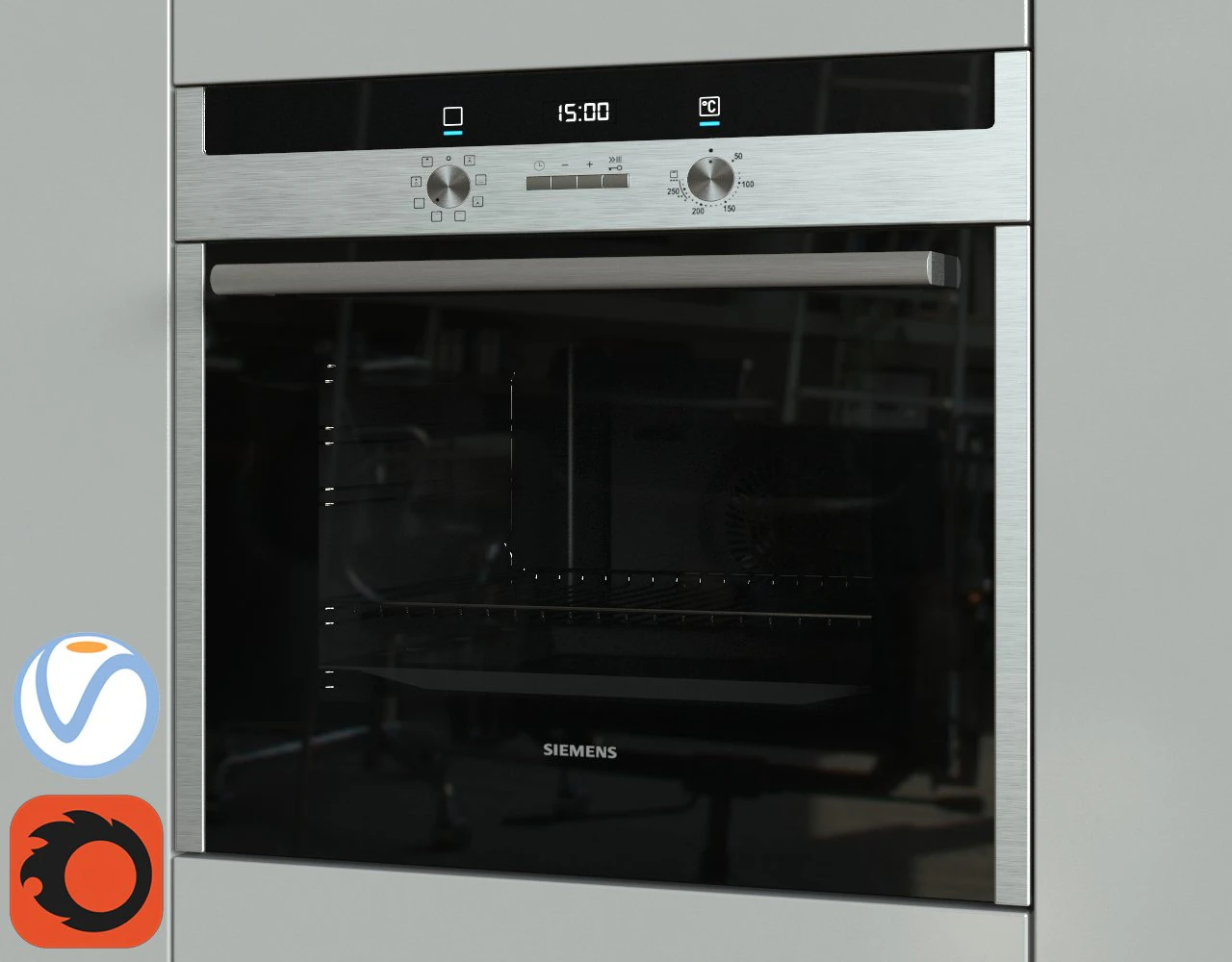 siemens hb23gb540 3D Model .c4d .max .obj .3ds .fbx .stl .blend