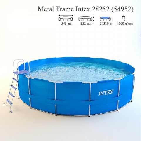 frame pool intex 3D Model .c4d .max .obj .3ds .fbx .stl .blend 