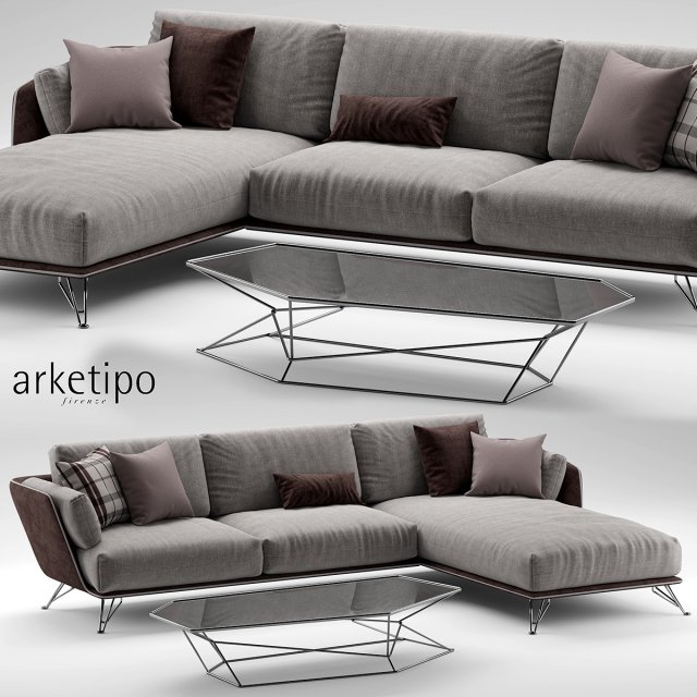 arketipomorrisonsofa Modelo 3D .c4d .max .obj .3ds .fbx .stl .blend 