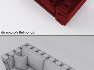 alberta salotti controluce belmondo sofa Modello 3D