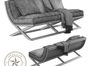 american leather tori sofa 3D Model